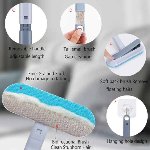Professional Pet Hair Remover – 17.3-Inch Reusable Lint Brush for Efficient Fur Removal from Furniture, Clothing, and Bedding, Eco-Friendly and Cost-Effective Solution