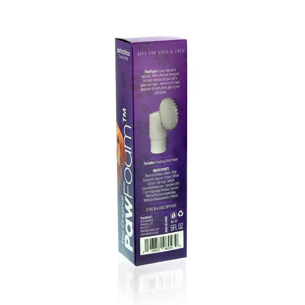 Pawfoam No-Rinse Pet Paw Cleaner for Dogs and Cats - Moisturizing and Nourishing Formula, 5 FL. OZ.